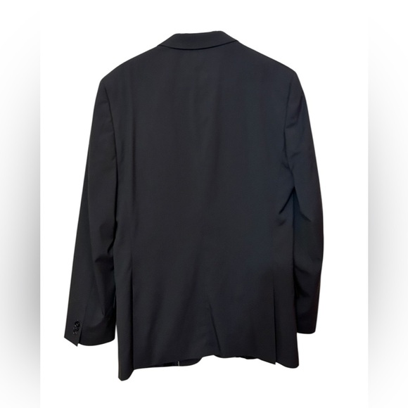 Marc Ecko Black Suit Blazer size 38L 2 button closure businessman office - Picture 3 of 10